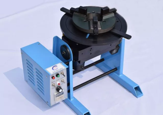 100KG 140mm Welding Positioner Turntable Timing Function, With 300mm Chuck 220V 3