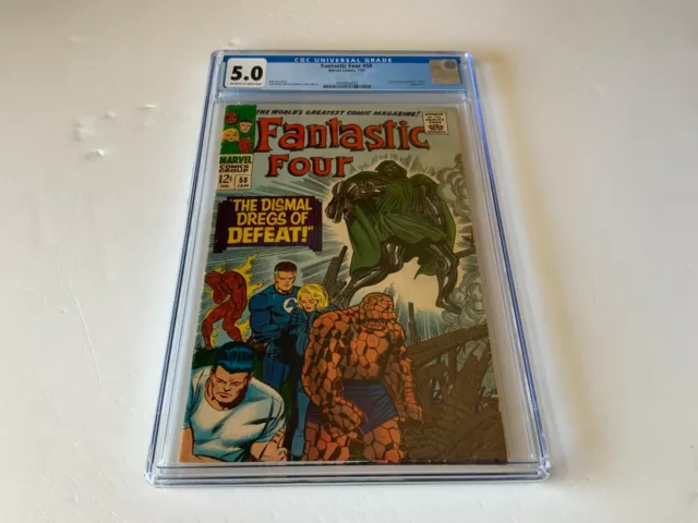 Fantastic Four 58 Cgc 5.0 Doctor Doom Silver Surfer Marvel Comics 1967