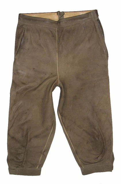 Zünftige Donne- Trachten- Kniebund- Pantaloni IN Pelle/Pantaloni Costume Oliva
