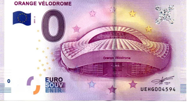 Billet Euro Souvenir - 0 Euro - Orange Velodrome 2017-1