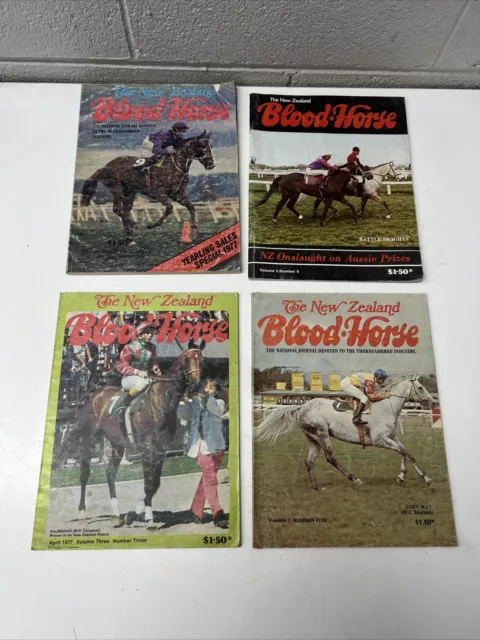 VINTAGE MAGAZINE BLOOD HORSE  1970s  LOT RACEHORSE HORSE RACING