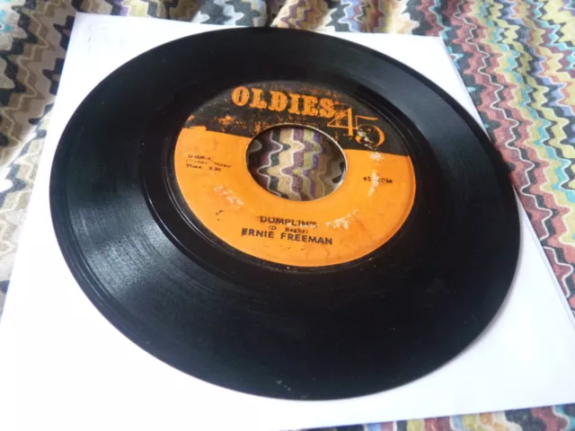 Ernie Freeman Jamaica soul 7" Beautiful Weekend Dumplins plays GOOD Oldies