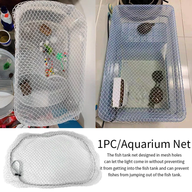 Catch Elastic Bands Anti Jumping Nylon Fish Tank Fine Mesh Aquarium Net Turtle 3