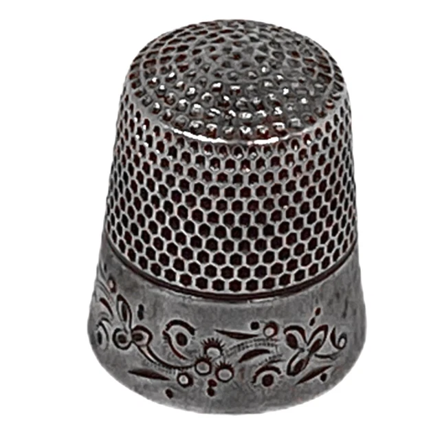 Antique Ornate Sterling Silver Sewing Thimble by  Ketcham & McDougall c1890’s