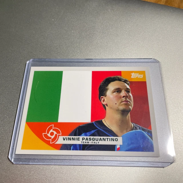 2023 TOPPS WBC Global Stars FLAGS OF A NATION ITALY Vinnie Pasquantino
