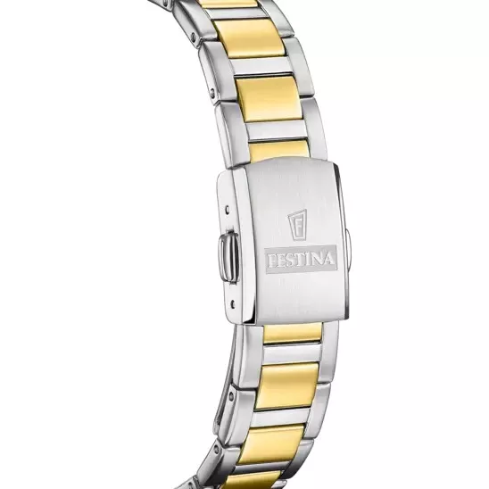 Orologio solo tempo Donna Ragazza Festina SOLAR ENERGY F20655/2 bicolore pvd oro 3