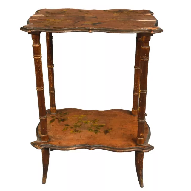 Table à thé double plateau Art Nouveau 1900