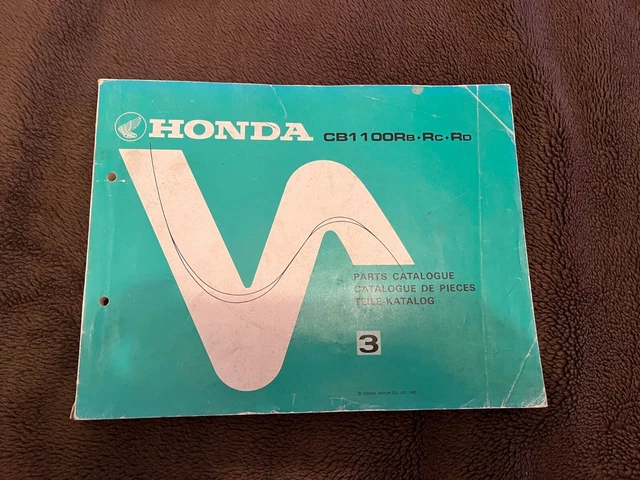 HONDA CB1100R (RB RC RD) PARTS CATALOGUE 今なら送料無料