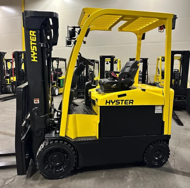 2018 Hyster E80XN 8000 LB 3 Stage Mast Electric Cushion Forklift - Reconditioned