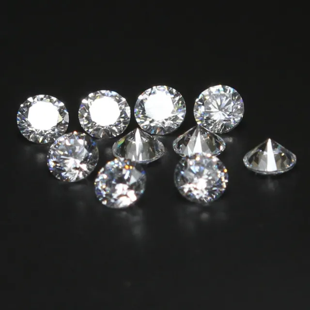 3.70 MM Rotondo Brillante 10 Pezzi Lotto 1.90 KT Ef Colore VVS1 Diamante Bianco