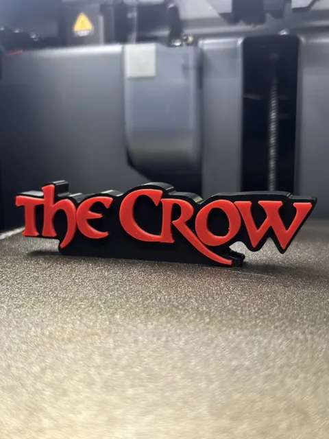 The Crow Freestanding Display Plaque, 3D Printed