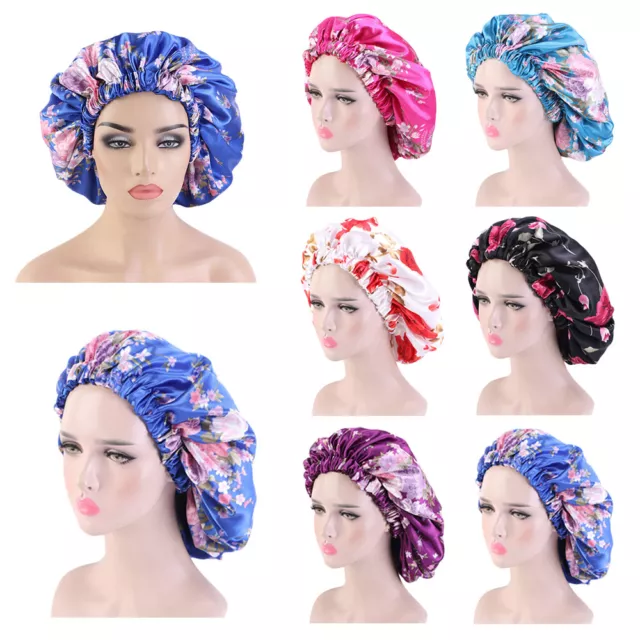 Satin Hair Care Bonnet Women Night Sleep Cap Head Scarf Chemo Caps Hat African