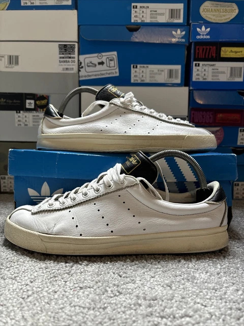 SIZE UK 8 Adidas Lacombe White Leather Trainers 2019 Originals Vintage Retro 10.00 PicClick UK