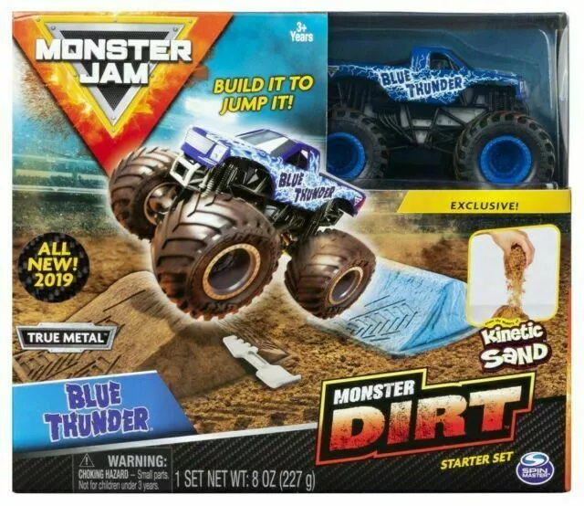Monster Jam Truck Dirt Refill Kinetic Sand Red Green 2 Pack New Sealed Toy