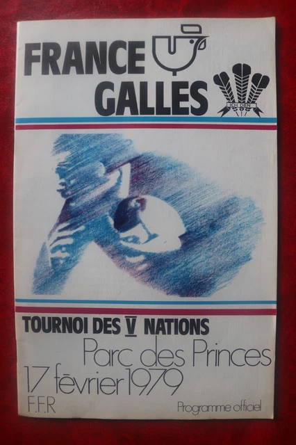 Programme De Rugby France - Australie Du 19 Novembre 1983, Parc Des Princes, Vintage