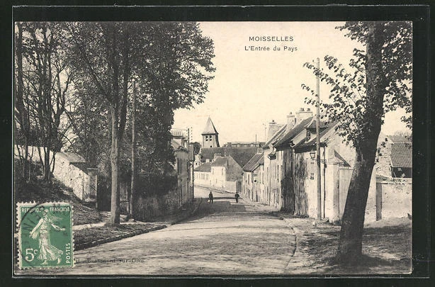 CPA Moisselles, L´Entree du Pays