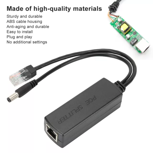 48V To 12V POE Splitter High Quality Standard POE Adapter Power Supply For P QCS