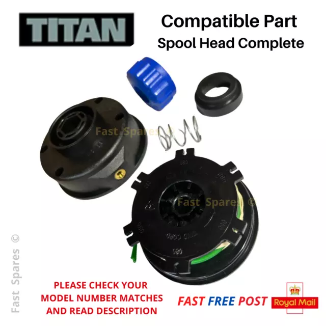 TITAN TTL488GDO Spool Head Complete Kit Assembly for Strimmer Trimmer FAST POST