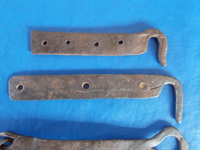 Antique Vintage Hand Forged Barn Shed Door Latch Hook Lock Set 4