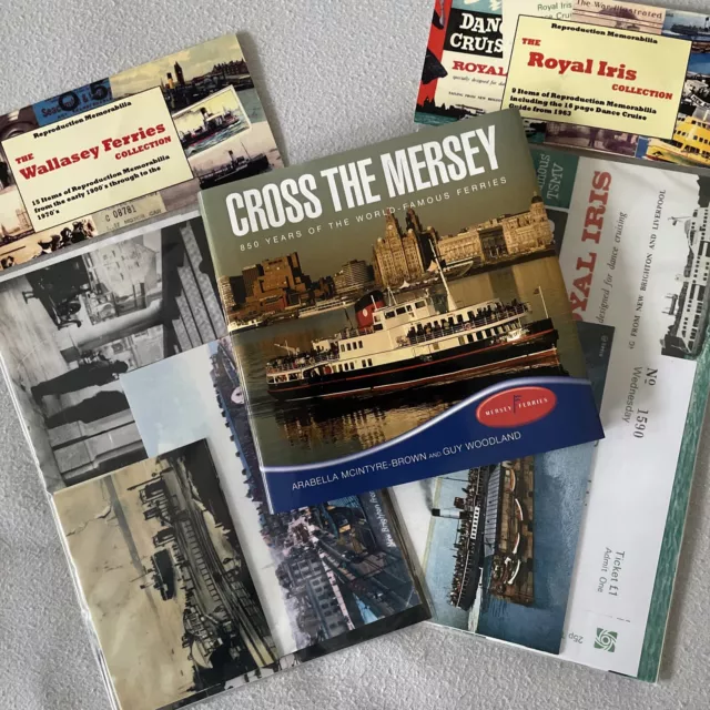 Wallasey Ferry Cross The Mersey Royal Iris Repro Memorabilia Sets & Book History