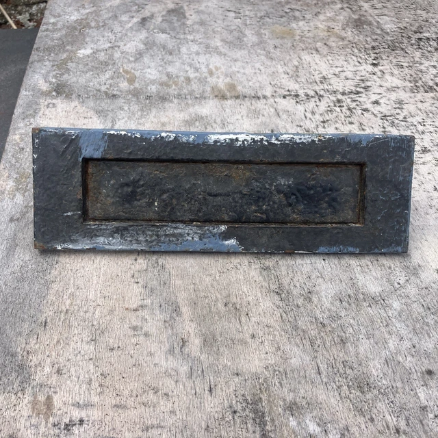 VINTAGE CAST IRON letterbox vintage letterbox sprung letterbox £5.45 ...