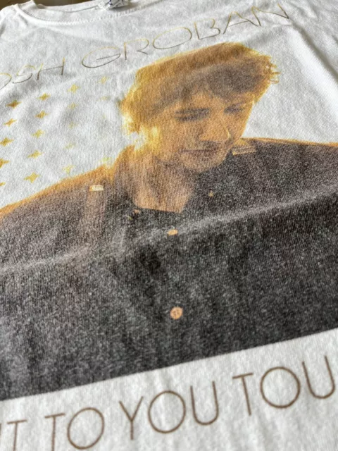 Josh Groban Straight To You Tour 2011 Concert Band Graphic T Shirt Size Large 2