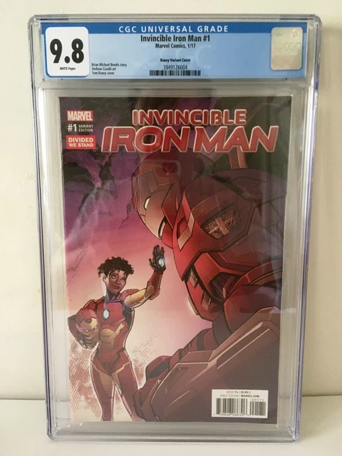 Invincible Iron Man #1 CGC 9.8 Ironheart Riri Williams 2017 Tom Raney Variant