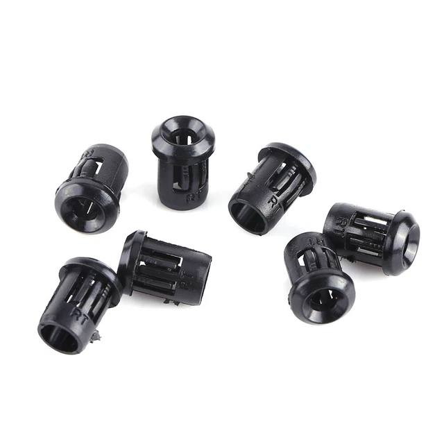3mm LED 50Pcs Lamp Socket Diode Holder Nylon Black Clips Bezel Mount Useful
