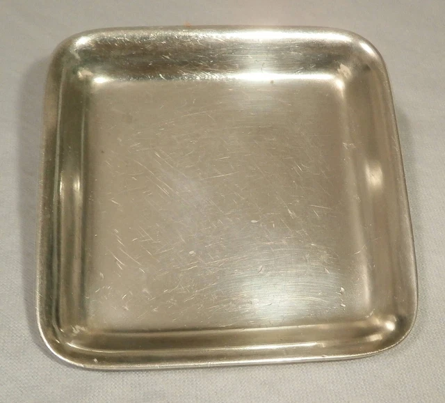 ROCK ISLAND RR, BM, silverplate, butter-pat, 3" square, butter-pat. Lite use.