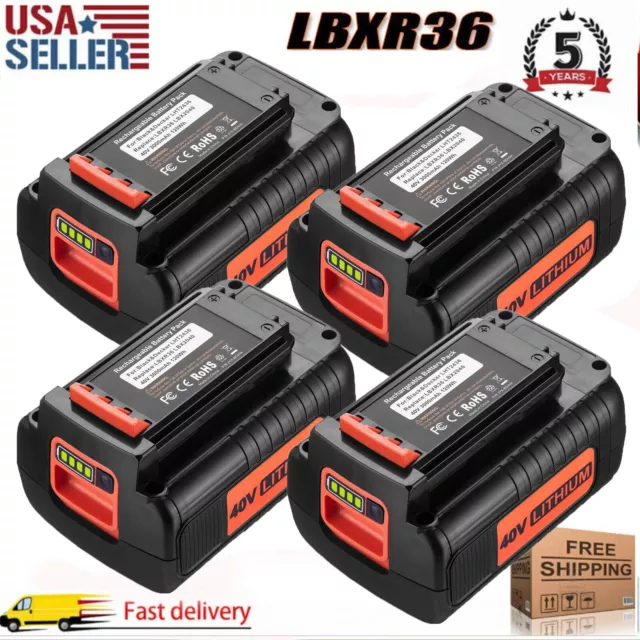 40 Volt for Black and Decker 40V 5.0Ah Max Lithium Battery LBX2040 LBXR36 LST136