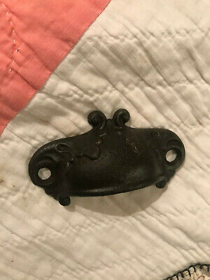 Late 1800's Cast Iron 3" Bin / Drawer Pull, Free S/H