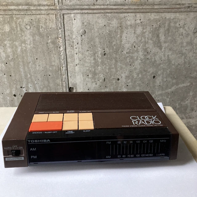 Vintage Toshiba Clock Radio FOR SALE! PicClick UK