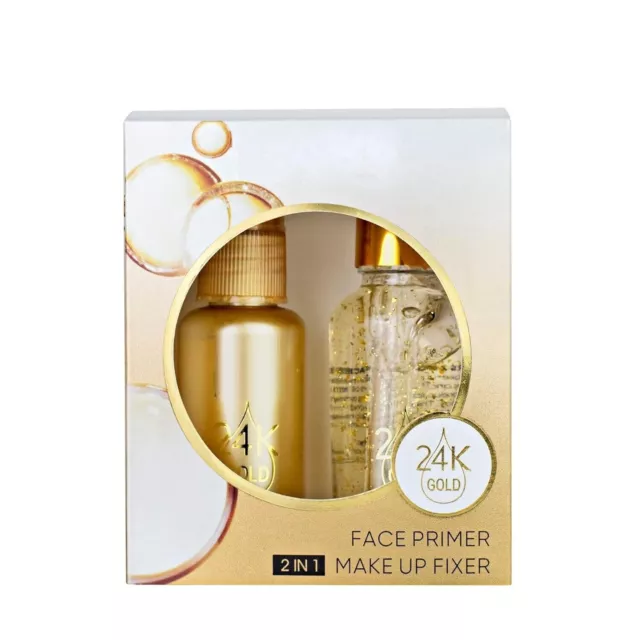 MARS 2 in 1 24 K Gold Primer and Makeup Setting Spray Primer - (65 ml).