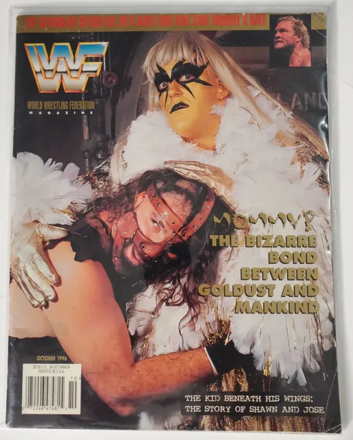 Wwf Magazine - Goldust & Mankind - Oct. 1996