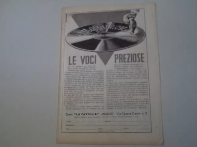 advertising Pubblicità 1951 LINGUAPHONE SOCIETA' LA FAVELLA