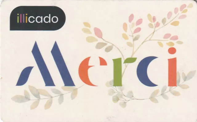 CARTE CADEAU  GIFT CARD - ILLICADO  (France)