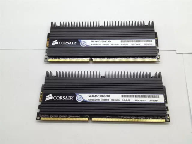 Corsair Dominator DDR3 4GB (2x2GB) 1600MHz TW3X4G1600C9D, Tested, Used