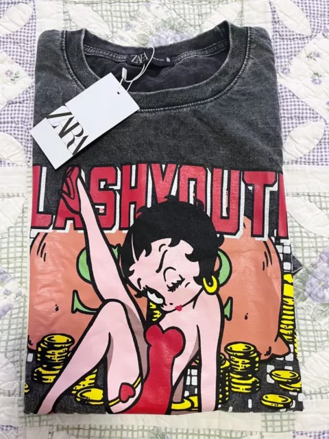 NWT Zara Betty Boop T Shirt Women/unisex One Size