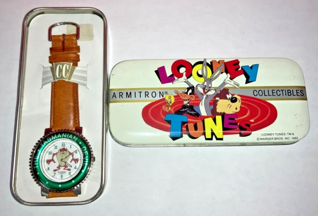 VINTAGE LOONEY TUNES Armitron Collectibles Tasmanian Devil Watch w