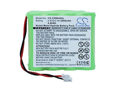 BATTERIA NI-MH per Anritsu 909815C MT9090 MT9090A 4.8V 2500mAh 