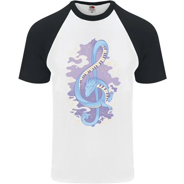 Musical Tastiera Dragon DA UOMO S/S Baseball T-Shirt