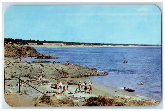 c1960's Little Beach Sun Ans Ocean Bathing Ogunquit Maine ME Unposted Postcard