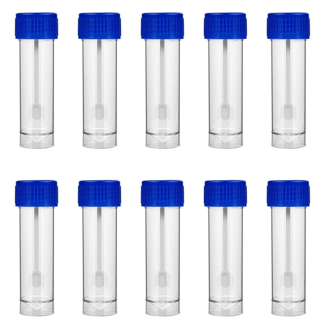 10 Pcs Tazze Per Campioni Con Coperchi Contenitori Usa E Getta Fiala