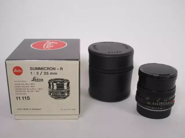 Objetivo Leica 11 115 Summicron - R 1:2 /35 mm + embalaje original 1g5721