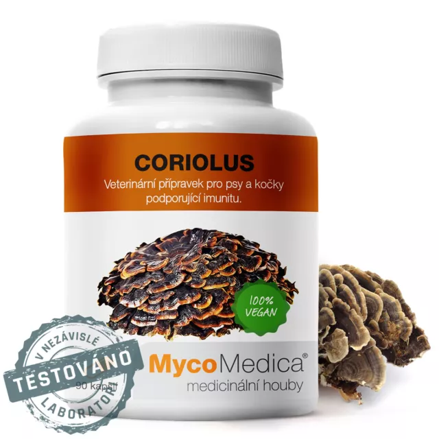 MycoMedica Coriolus Versicolor 90 Kapseln Polysaccharide 40%, Türkei Schwanz