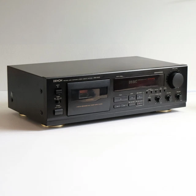 DENON DRM650S (DOLBY B/C/S) Stereo Cassette Tape Deck Tested