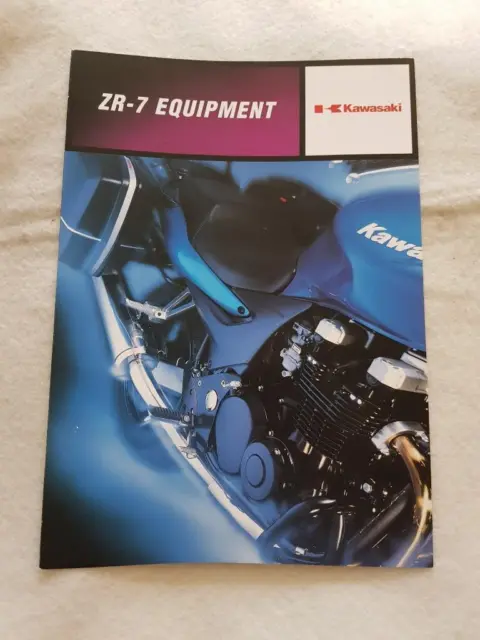 KAWASAKI ZR-7 + W650 EQUIPMENT Motorcycle Sales Brochure c1990 GERMAN TEXT