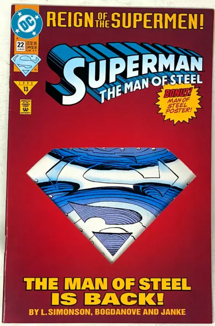 Superman: The Man of Steel  # 22 - June 1993 - DC Comics
