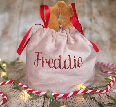 Borse Caramelle Natale Corna Sacchetti in Velluto disegnare stringa regalo borse di imballaggio Supply 