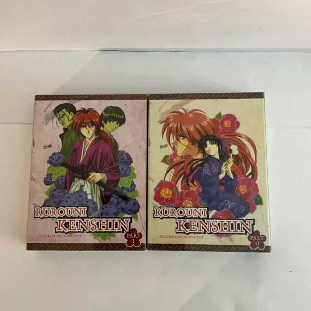 Rurouni Kenshin Meiji Kenkaku Romantan Part 1 & 2 12 DVD Set Chapter 1 - 95